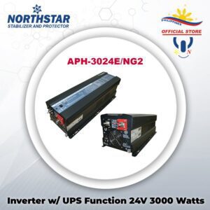 NORTHSTAR UPS w/ AVR & AGS, Battery Priority & Solar Enhanced 3KW 24VDC 220Vac APH-3024E/NG2