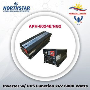 NORTHSTAR UPS w/ AVR & AGS, Battery Priority & Solar Enhanced 6000W 24VDC 220VAC APH-6024E/NG2