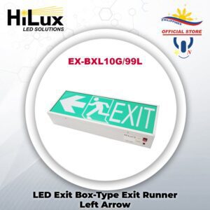 HiLux LED Exit Box-Type Exit Runner Left Arrow EX-BXL10G/99L (Green)