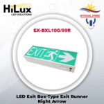 HiLux LED Exit Box-Type Exit Runner Right Arrow EX-BXL10G/99R (Green)