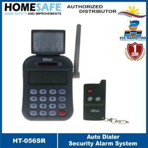 HomeSafe Auto Dialer Security Alarm System with Motion Detector + Remote Control HT-056SR