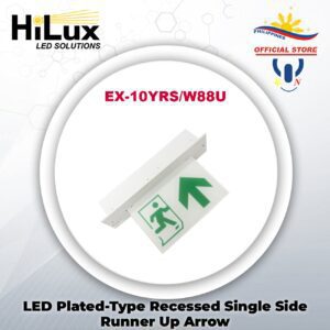 HiLux LED Plated-Type Recessed Single Side Runner Right Arrow EX-10YRS/W88R (White)