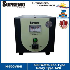 Supremo Relay AVR 500 Watts Eco Type High Protect Output Voltage is 220V±10% N-500VR/E