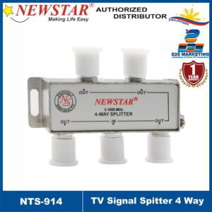 Newstar 4 Way 5-1000MHz TV Signal Splitter NTS-914