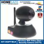 HomeSafe IP Camera w/ Pan Tilt & Night Vision HIP-302PT/BLK-128GB