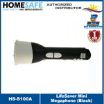 HomeSafe LifeSaver Mini Megaphone (Black) HS-S100A/BLK
