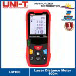 UNI-T LM100 Laser Distance Meter 100 meters Digital Laser Meter , Multiple functions: Max/Min/Continuous Measurement, Displacement Calculation, Data Storage, and more LM100