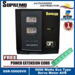 Supremo Servo Motor Automatic Voltage Regulator Eco Type 5000 Watts SSR-5000SVII