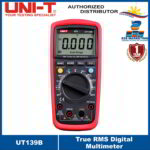 UNI-T UT139B True RMS Digital Multi-meter True RMS Meter Handheld Tester 6000 Count Voltmeter Temperature Tester Meters UT-139B