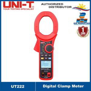 UNI-T UT222 2500A Digital Clamp Meter ; Display count/ Auto range/Diode/ Jaw opening/ True RMS (AC voltage/AC current)/ Continuity buzzer/ Inrush current UT-222