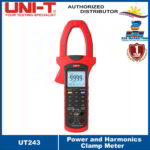 UNI-T UT243 Power and Harmonics Clamp Meter, Three Phase True RMS Harmonic Analysis UT-243