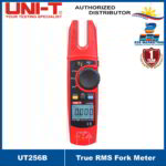 UNI-T UT256B 200A True RMS Fork Meter , AC/DC Ammeter, Resistance/Capacitance/NCV/Diode Test, LCD Backlight UT-256B