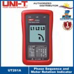 UNI-T UT261A 3 Phase Sequence & Motor Rotation Indicator , Measure AC Voltage of 40~700V and 90~600V Respectively UT-261A
