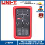 UNI-T UT261B 3 Phase Sequence Rotation Indicator Tester Meter , Determining 3-Phase Power Phase Sequence, Missing Phase Indication, and Motor Phase Rotation  UT-261B