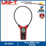 UNI-T UT281C True RMS Flex Clamp Handheld LCD Digital True RMS Flexible Clamp Meter, Multimeter AC/DC Current Voltage Tester UT-281C