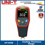UNI-T UT343D Coating Thickness Gauge AUTO Metal Coating Thickness Gauge FE/NFE auto Recognition Single-point Multi-point Quick Judgment Prompt UT-343D