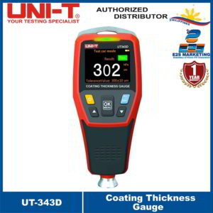 UNI-T UT343D Coating Thickness Gauge AUTO Metal Coating Thickness Gauge FE/NFE auto Recognition Single-point Multi-point Quick Judgment Prompt UT-343D
