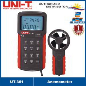 UNI-T UT361 Anemometer without USB Wind Speed Modes: MAX, MIN, Real-Time UT-361