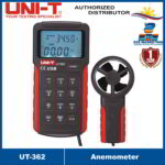 UNI-T UT362 Anemometer (Wind Speed 2~30m/s; W. Count 0.001~9999x10;) USB ℃/℉ Selectable UT-362