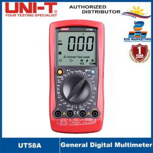 UNI-T UT58A General Digital Multi-meter Data hold; 20A AC/DC Current Measurement, 60mm x 54mm LCD screen UT-58A