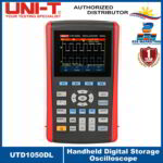 UNI-T UTD1050DL Digital Handheld Oscilloscope AC/DC Voltage Range 400mV/ 4V/ 40V/ 400V UTD-1050DL