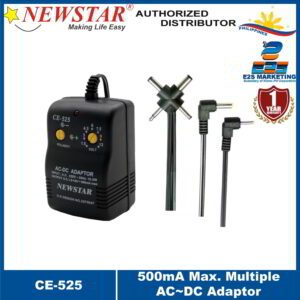 Newstar Multiple AC/DC Adaptor 500mA Max CE-525