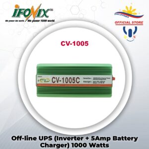 iFonix Off-line UPS (Inverter + 5Amp Battery Charger) 1000 Watts 12VDC to 220VAC CV-1005