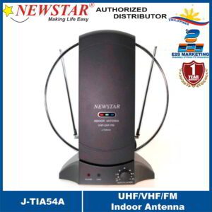 Newstar TV Indoor Antenna: UHF/VHF/FM Board Band J-TIA54A