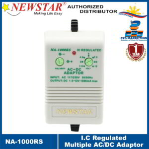 Newstar I.C. Regulated Multiple AC/DC Adaptor 1000mA Max NA-1000RS