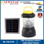 Newstar 1 Watt 90 Lumens LED Camping Lantern w/Solar Panel NL-T2L75/Z