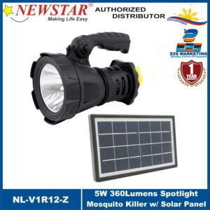 Newstar 5 Watt 360 Lumens Spotlight & Mosquito Killer with Solar Panel NL-V1R12-Z