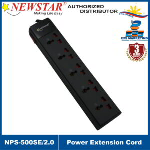 Newstar Powerstrip 5 Universal Sockets w/ 1 Switch (2 Meters) NPS-500SE/2.0