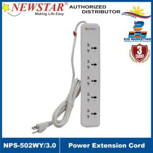 Newstar Powerstrip 5 Universal Sockets w/ 1 Switch (3 Meters) NPS-502WY/3.0
