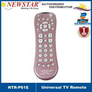 Newstar Universal TV Remote for 3 TV Set (Dark Pink) NTR-P61E