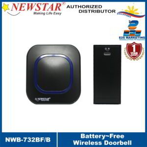 Newstar Battery-Free Wireless Doorbell (Black) NWB-732BF/B