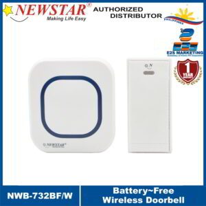 Newstar Battery-Free Wireless Doorbell (White) NWB-732BF/W