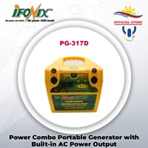 iFonix Power Combo Portable Generator with Built-in AC Power Output PG-317D