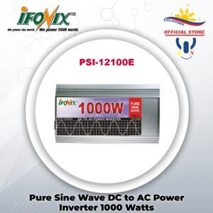 iFonix Pure Sine Wave DC to AC Power Inverter 1000W PSI-12100E (Silver)