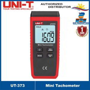 UNI-T Mini Tachometer UT-373 Mini Digital Non-Contact HandheldTachometer, RPM Range 10-99999RPM,RPM Engine Speed Measurement Meter UT373