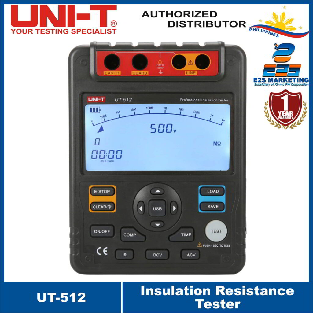 Uni T Insulation Resistance Tester Ut Insulation Resistance Tester Pc Software Digital