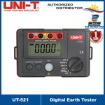UNI-T Digital Earth Tester UT-521 LCD Digital Earth Ground Resistance Voltage Meter Tester 0~200V 0~2000 ohm UT521