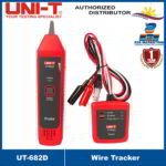 UNI-T Wire Tracker UT682D Telephone Lines and LAN Cables Tracking Line Finder LAN Cable Network Detector Tool, Anti-Interference Line Finder, Multi-Function Network Cable Tester UT-682D
