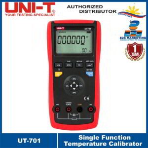 UNI-T Single Function Temperature Calibrator UT701 High Precision Automatic Cold Junction Compensation, User Calibration/Temperature Detector, Thermocouple and Thermal Resistance UT-701