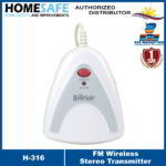 HomeSafe FM Wireless Stereo Transmitter H-316