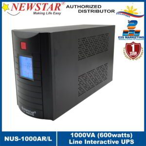 Newstar Uninterrupted Power Supply UPS with AVR 1000VA (600Watts) NUS-1000AR/L with LCD Display