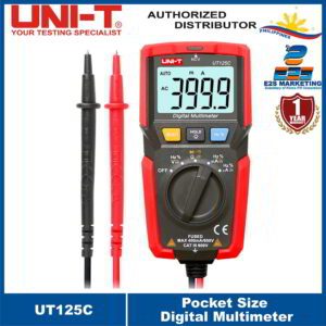 UNI-T UT125C Pocket Size Digital Multimeter , 600V DC/AC Voltage Measurement ,  400mA DC/AC Current Measurement UT-125C