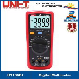 UNI-T Digital Multimeter UT-136B+, DC/AC Voltage Current Meter NCV Capacitance Resistance Diode Tester Voltmeter Ammeter UT136B+