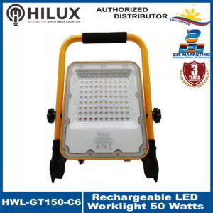 HiLux Rechargeable LED Work Light 50 Watts 1440 Lumens IP65 Daylight HWL-GT150-C6 (Yellow) 200 Lumens/Watts
