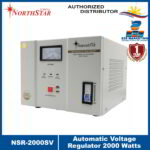 NorthStar AVR Servo-Type 2000 Watts Power Supply Provided with Short Time Delay and Over Voltage Protection NSR-2000SV (Analog Display)