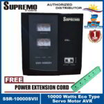 Supremo Servo AVR 10000 Watts Eco Type SSR-10000SVII Over/Low Voltage Protection Full Range Automatic Voltage Regulator